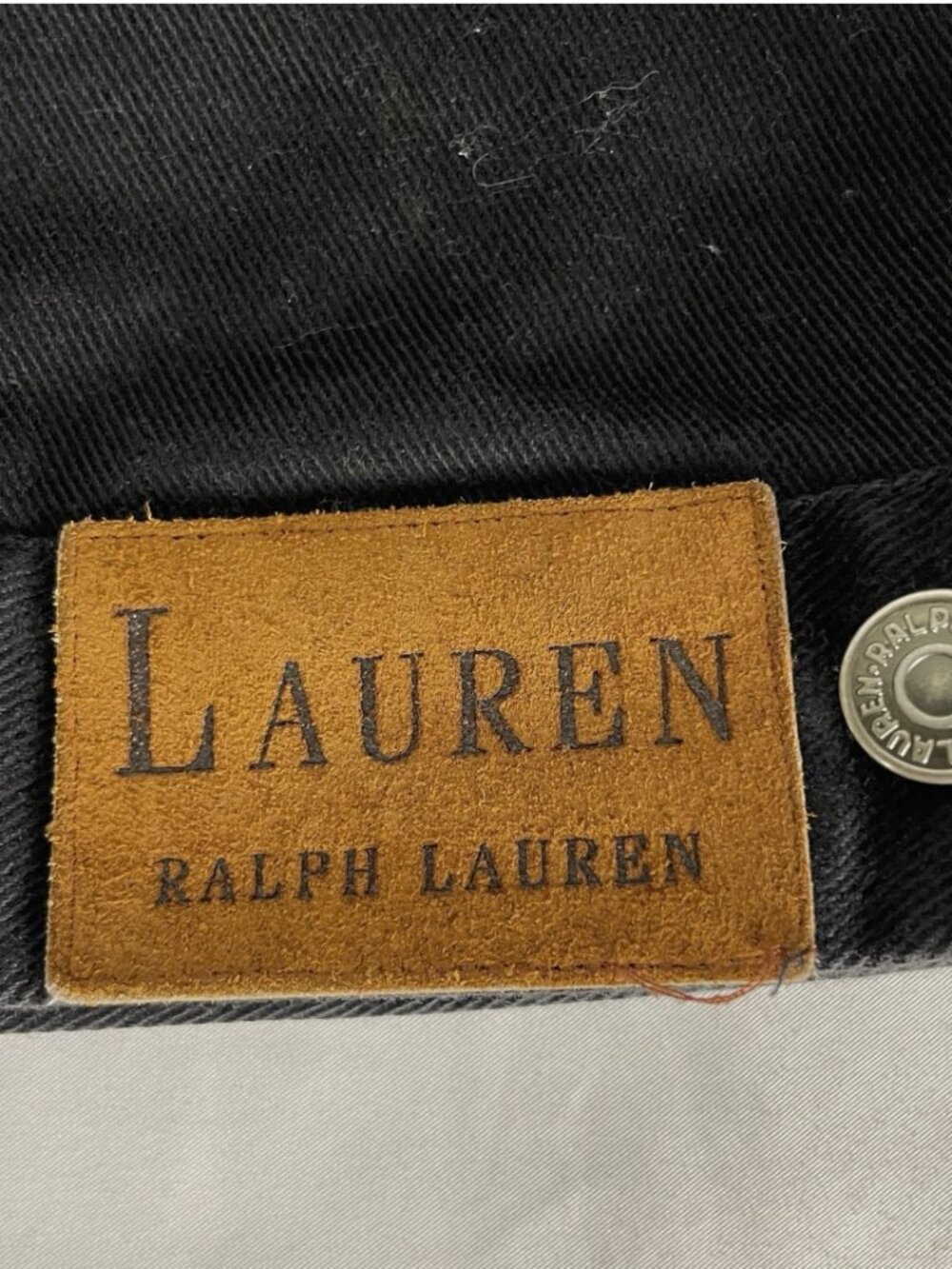 Ralph Lauren Barn Denim Jacket + Leather Collar - Picture 5 of 6